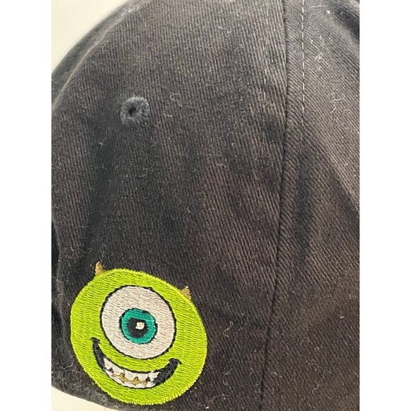 Disney Parks Monsters Inc hat cap youth 6 1/2" one size snap back black - Picture 6 of 10